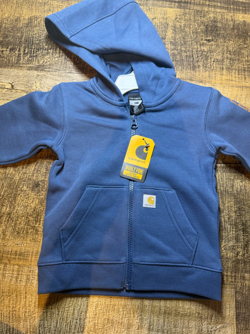 Carhartt Kids Blue Zip-Up Hoodie